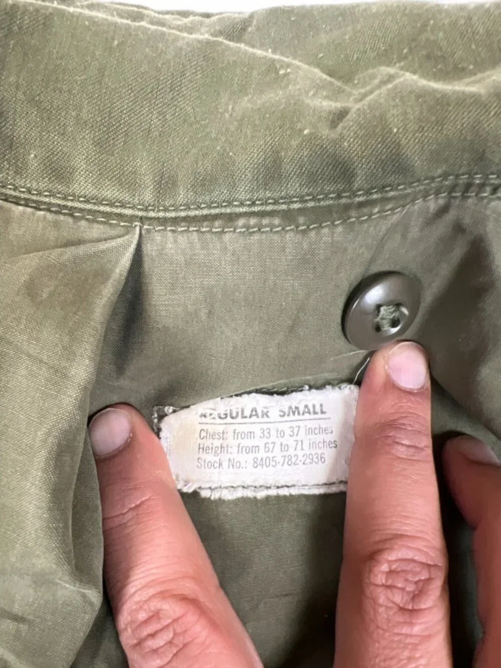 Vintage US Army M-65 Field Jacket S-Regular OG-107 Cold Weather Coat 1967 - Picture 4 of 16